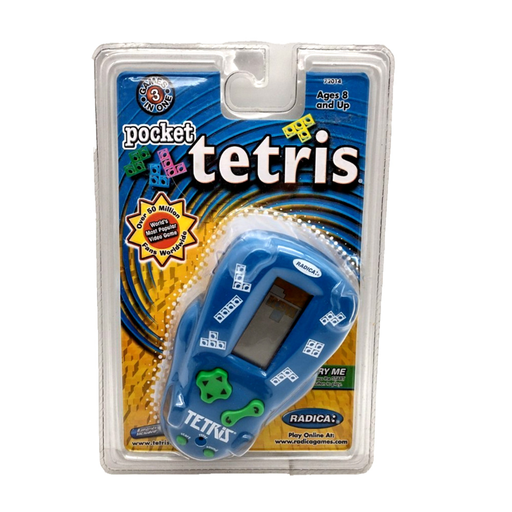 RADICA POCKET TETRIS 3 Games In 1 Model 72014 Popular Game 2001